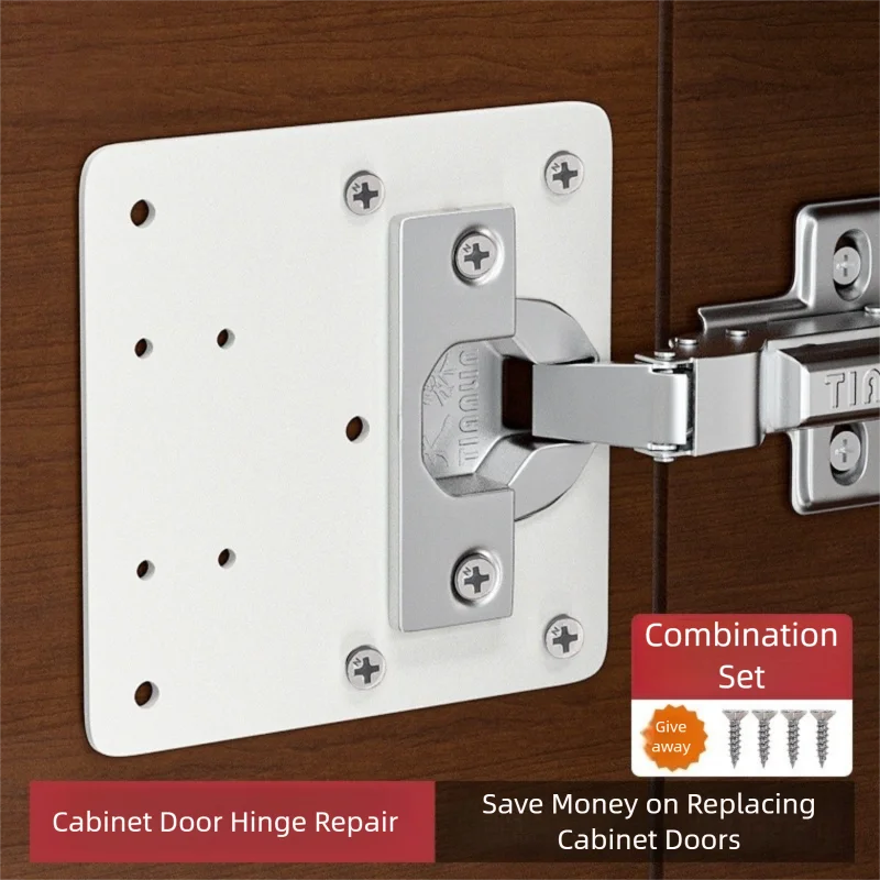 Cabinet Hinge Overlay - Zestaw naprawczy zawiasów do szafek, płytka
