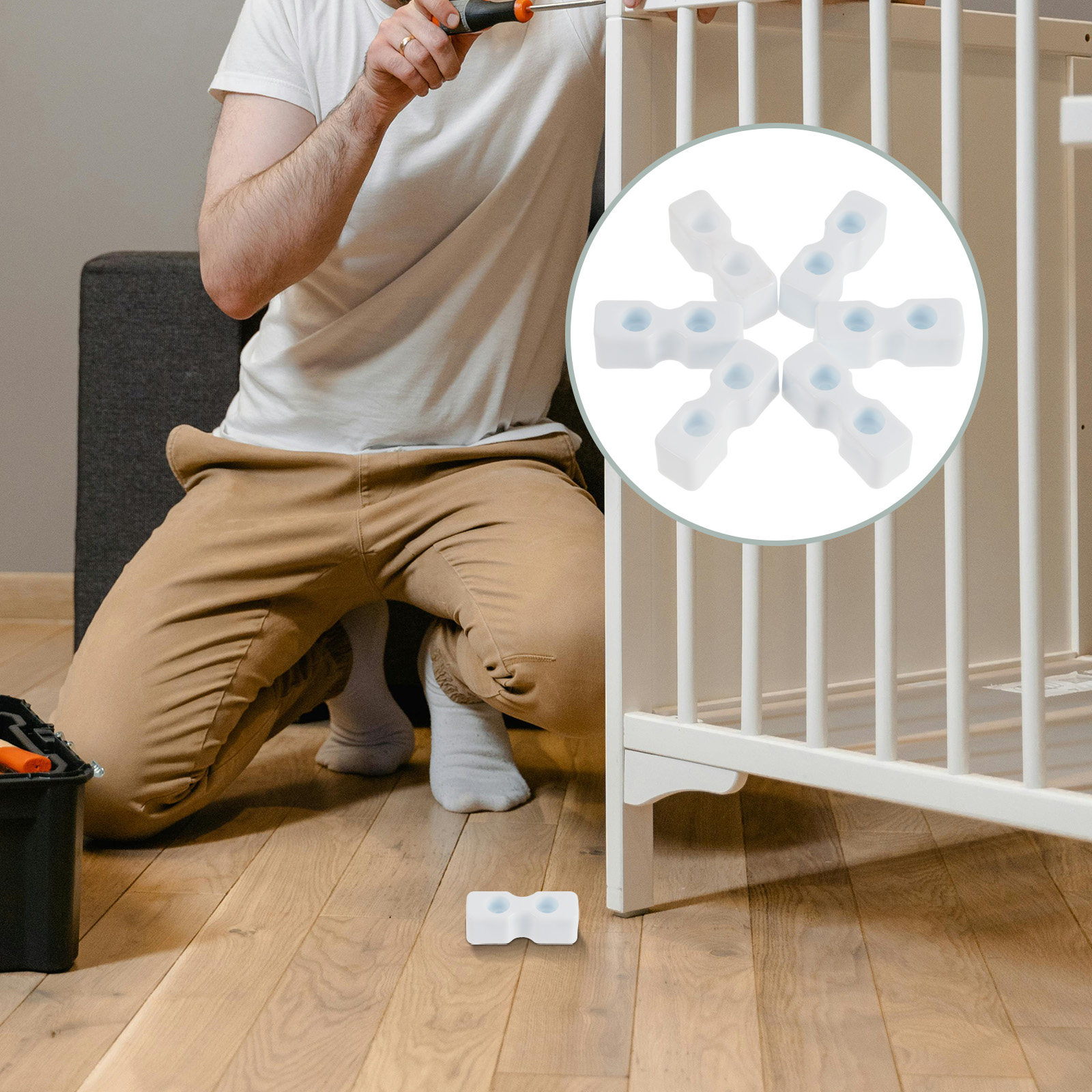 Furniture Hardware Fitting - 20 sztuk – śruby do łóżeczka