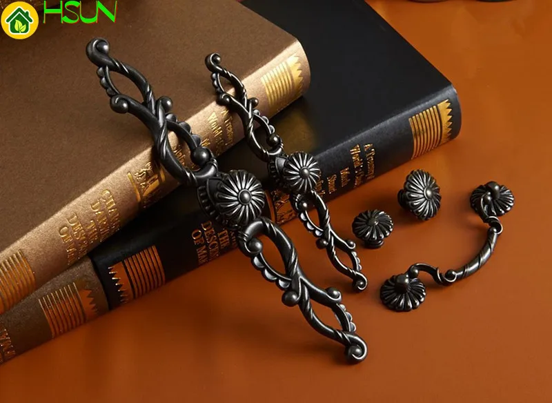 2 szt. Retro Metalowe Uchwyty  – Furniture Hardware Drop Pulls recenzja i cena