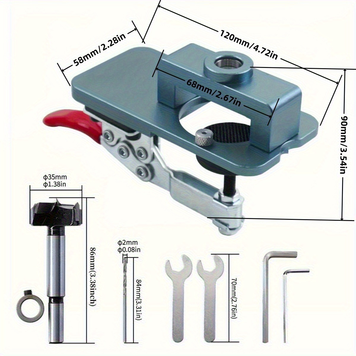 Szablon do zawiasów 35 mm - Pr – Furniture Hardware Fitting recenzja i cena
