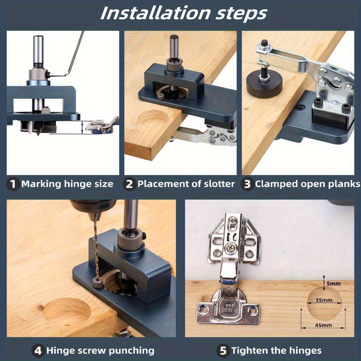 Szablon do zawiasów 35 mm - Pr – Furniture Hardware Fitting recenzja i cena